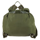 PRADA Backpack Nylon Green Silver Auth 154322-3
