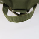 PRADA Backpack Nylon Green Silver Auth 154322-7