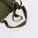 PRADA Backpack Nylon Green Silver Auth 154322-9