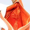 PRADA Shoulder Bag Nylon Orange Gold Auth 154323-19