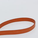 PRADA Shoulder Bag Nylon Orange Gold Auth 154323-8