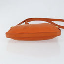 PRADA Shoulder Bag Nylon Orange Gold Auth 154323-5