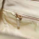 PRADA Shoulder Bag Nylon Ivory Gold Auth 154324-20