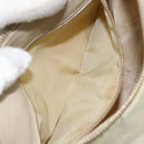 PRADA Shoulder Bag Nylon Ivory Gold Auth 154324-21