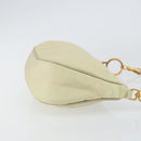 PRADA Shoulder Bag Nylon Ivory Gold Auth 154324-4