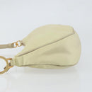 PRADA Shoulder Bag Nylon Ivory Gold Auth 154324-5