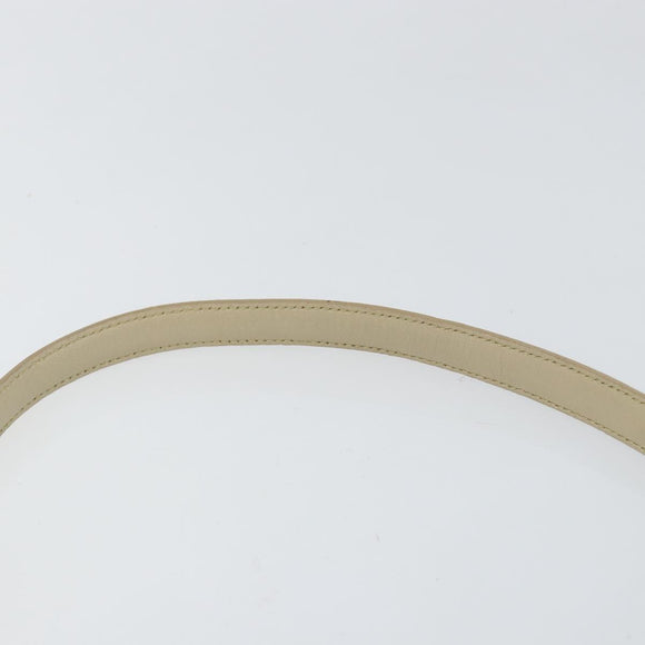 PRADA Shoulder Bag Nylon Ivory Gold Auth 154324