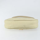 PRADA Shoulder Bag Nylon Ivory Gold Auth 154324-9
