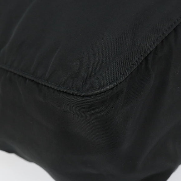 PRADA Hand Bag Nylon Black Auth 154325