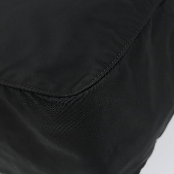 PRADA Hand Bag Nylon Black Auth 154325