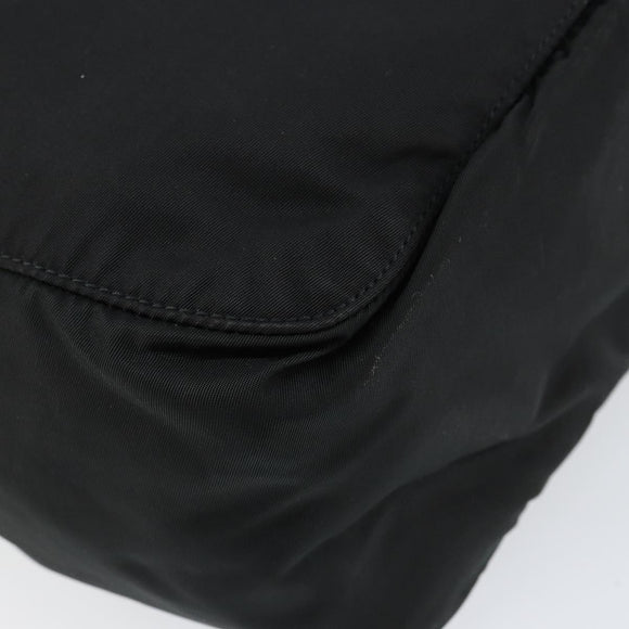 PRADA Hand Bag Nylon Black Auth 154325