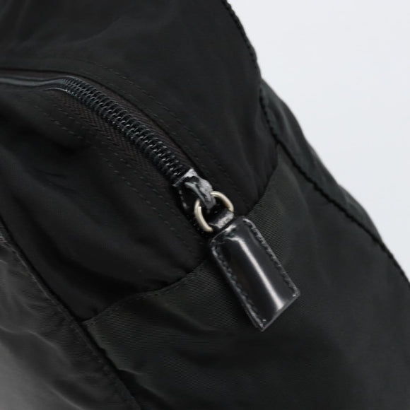 PRADA Hand Bag Nylon Black Auth 154325
