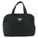 PRADA Hand Bag Nylon Black Auth 154325-13