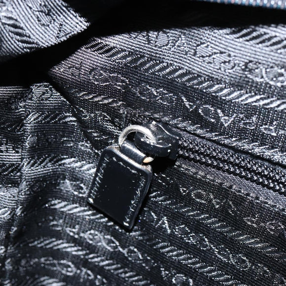 PRADA Hand Bag Nylon Black Auth 154325
