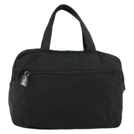 PRADA Hand Bag Nylon Black Auth 154325 - 0