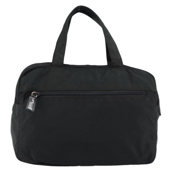 PRADA Hand Bag Nylon Black Auth 154325