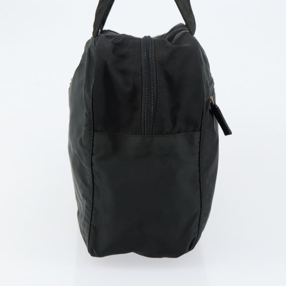 PRADA Hand Bag Nylon Black Auth 154325