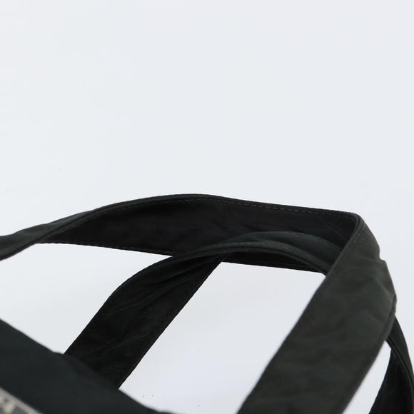 PRADA Hand Bag Nylon Black Auth 154325