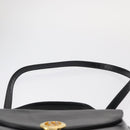 Christian Dior Hand Bag Leather 2way Black Gold Auth 154326V-14
