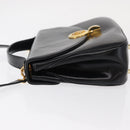 Christian Dior Hand Bag Leather 2way Black Gold Auth 154326V-4