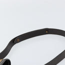 Christian Dior Trotter Canvas Shoulder Bag Brown Gold Auth 154327-8