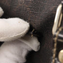 FENDI Zucchino Canvas Boston Bag PVC Dark Brown Gold 193603 Auth 154330-16