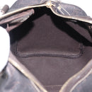 FENDI Zucchino Canvas Boston Bag PVC Dark Brown Gold 193603 Auth 154330-19