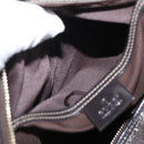 FENDI Zucchino Canvas Boston Bag PVC Dark Brown Gold 193603 Auth 154330-22