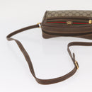 GUCCI GG Supreme Web Sherry Line Bag PVC Beige Gold 56 02 087 Auth 154331-8