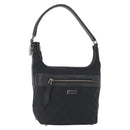 GUCCI GG Canvas Shoulder Bag Black Silver 001 4299 1669 Auth 154332-1