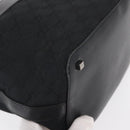 GUCCI GG Canvas Shoulder Bag Black Silver 001 4299 1669 Auth 154332-12