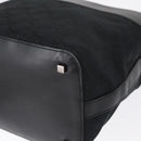 GUCCI GG Canvas Shoulder Bag Black Silver 001 4299 1669 Auth 154332-13