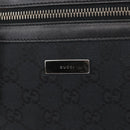 GUCCI GG Canvas Shoulder Bag Black Silver 001 4299 1669 Auth 154332-14