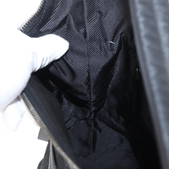 GUCCI GG Canvas Shoulder Bag Black Silver 001 4299 1669 Auth 154332