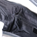 GUCCI GG Canvas Shoulder Bag Black Silver 001 4299 1669 Auth 154332-21