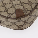 GUCCI GG Supreme Web Sherry Line Bag PVC Beige Gold 89 02 066 Auth 154335-10