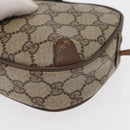GUCCI GG Supreme Web Sherry Line Bag PVC Beige Gold 89 02 066 Auth 154335-11