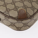 GUCCI GG Supreme Web Sherry Line Bag PVC Beige Gold 89 02 066 Auth 154335-12