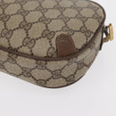 GUCCI GG Supreme Web Sherry Line Bag PVC Beige Gold 89 02 066 Auth 154335-13