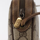 GUCCI GG Supreme Web Sherry Line Bag PVC Beige Gold 89 02 066 Auth 154335-14