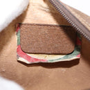 GUCCI GG Supreme Web Sherry Line Bag PVC Beige Gold 89 02 066 Auth 154335-16