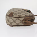 GUCCI GG Supreme Web Sherry Line Bag PVC Beige Gold 89 02 066 Auth 154335-4