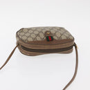 GUCCI GG Supreme Web Sherry Line Bag PVC Beige Gold 89 02 066 Auth 154335-6