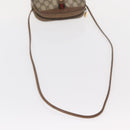 GUCCI GG Supreme Web Sherry Line Bag PVC Beige Gold 89 02 066 Auth 154335-7