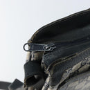 GUCCI GG Supreme Sherry Line Shoulder Bag PVC Navy Gold 14 02 013 Auth 154336-15