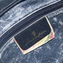 GUCCI GG Supreme Sherry Line Shoulder Bag PVC Navy Gold 14 02 013 Auth 154336-17