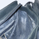 GUCCI GG Supreme Sherry Line Shoulder Bag PVC Navy Gold 14 02 013 Auth 154336-19