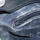 GUCCI GG Supreme Sherry Line Shoulder Bag PVC Navy Gold 14 02 013 Auth 154336-22