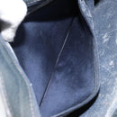 GUCCI GG Supreme Sherry Line Shoulder Bag PVC Navy Gold 14 02 013 Auth 154336-23