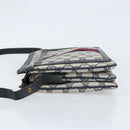 GUCCI GG Supreme Sherry Line Shoulder Bag PVC Navy Gold 14 02 013 Auth 154336-5